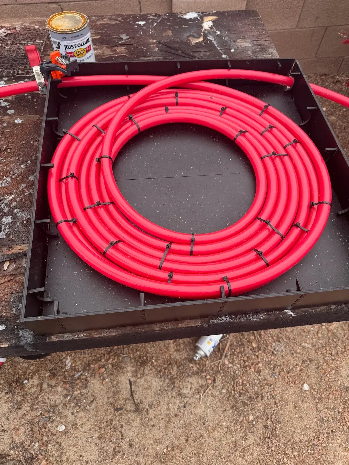 Photo of a water heater module without paint