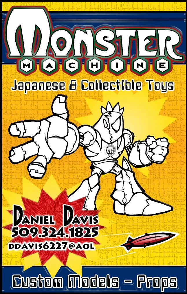 Monster Machine business card