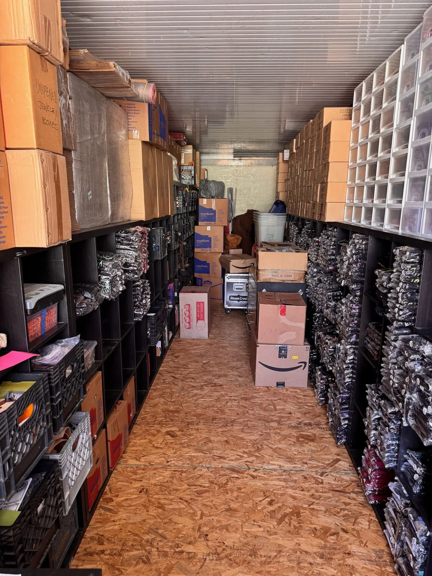 Putting stuff away in the warehouse