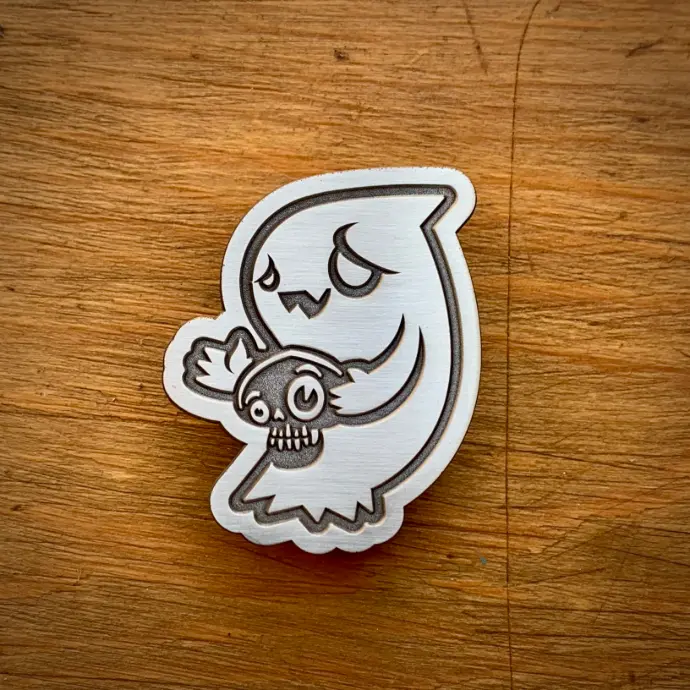 Ghost-n-Skull Metal Pin