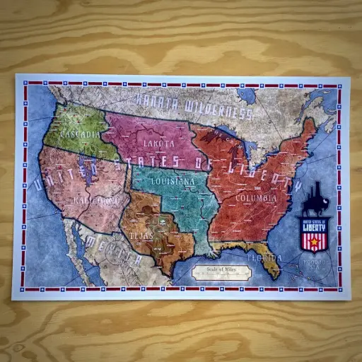 Map of United States of Liberty