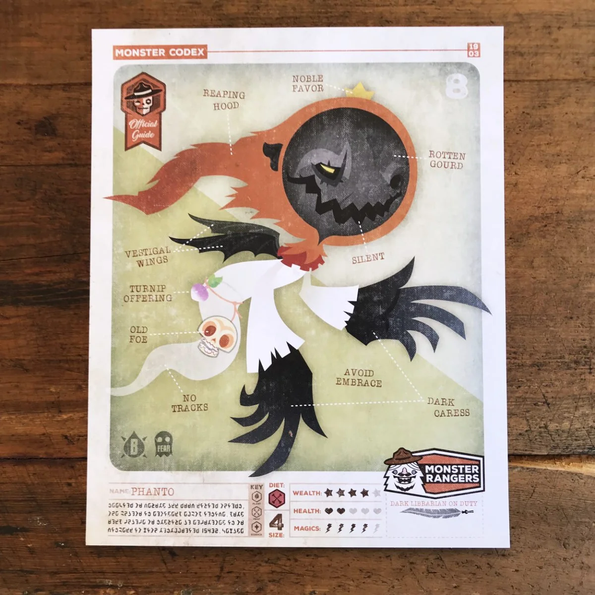 8x10 Monster Codex Phanto